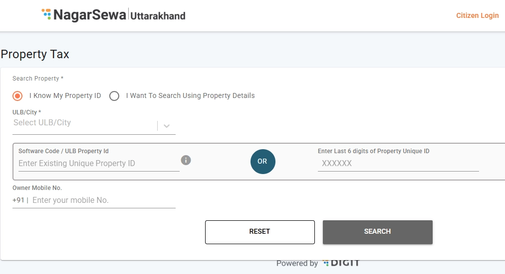 Uttarakhand Property Tax
