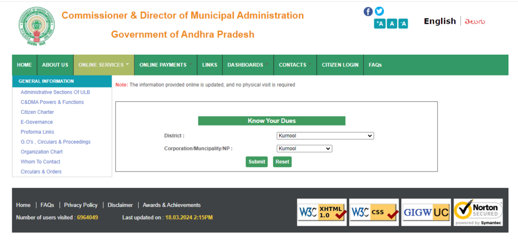 How to Check Your Property Tax Dues in Kurnool?