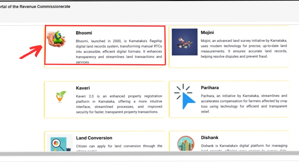 Bhoomi Online land records