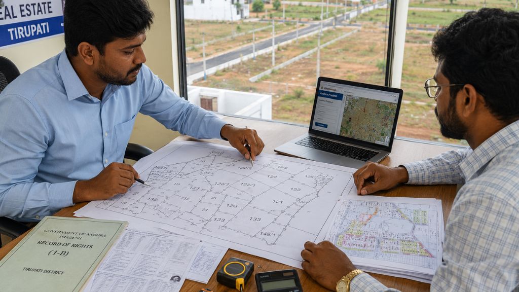 Accessing Tirupati Bhu Naksha and FMB Survey Maps Online